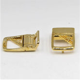 Set of 2 Gold Belt Buckles 5x3cm - ACCESSOIRES LEDUC BV